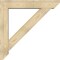 Ekena Millwork Traditional Slat Rough Sawn Bracket w/ Offset Brace, Douglas Fir, 8"W x 44"D x 44"H BKT0806X44X44TRA06RDF - alternate 2